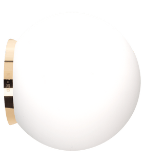 SPHERE LAMP BRASS BASE 300mm - DYKE & DEAN