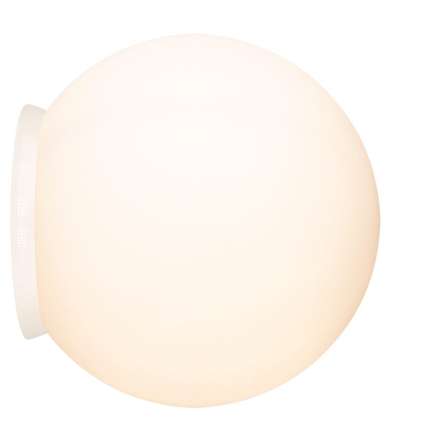 SPHERE LAMP WHITE BASE 250mm - DYKE & DEAN