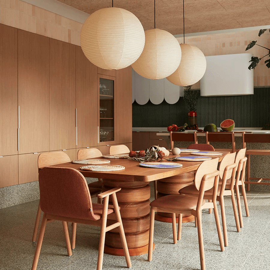 SPHERE LINEN LIGHT SHADE 120CM - DYKE & DEAN