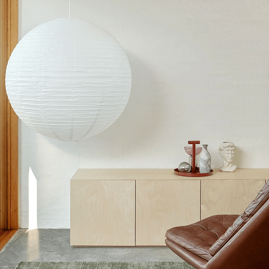 SPHERE LINEN LIGHT SHADE 50CM - DYKE & DEAN