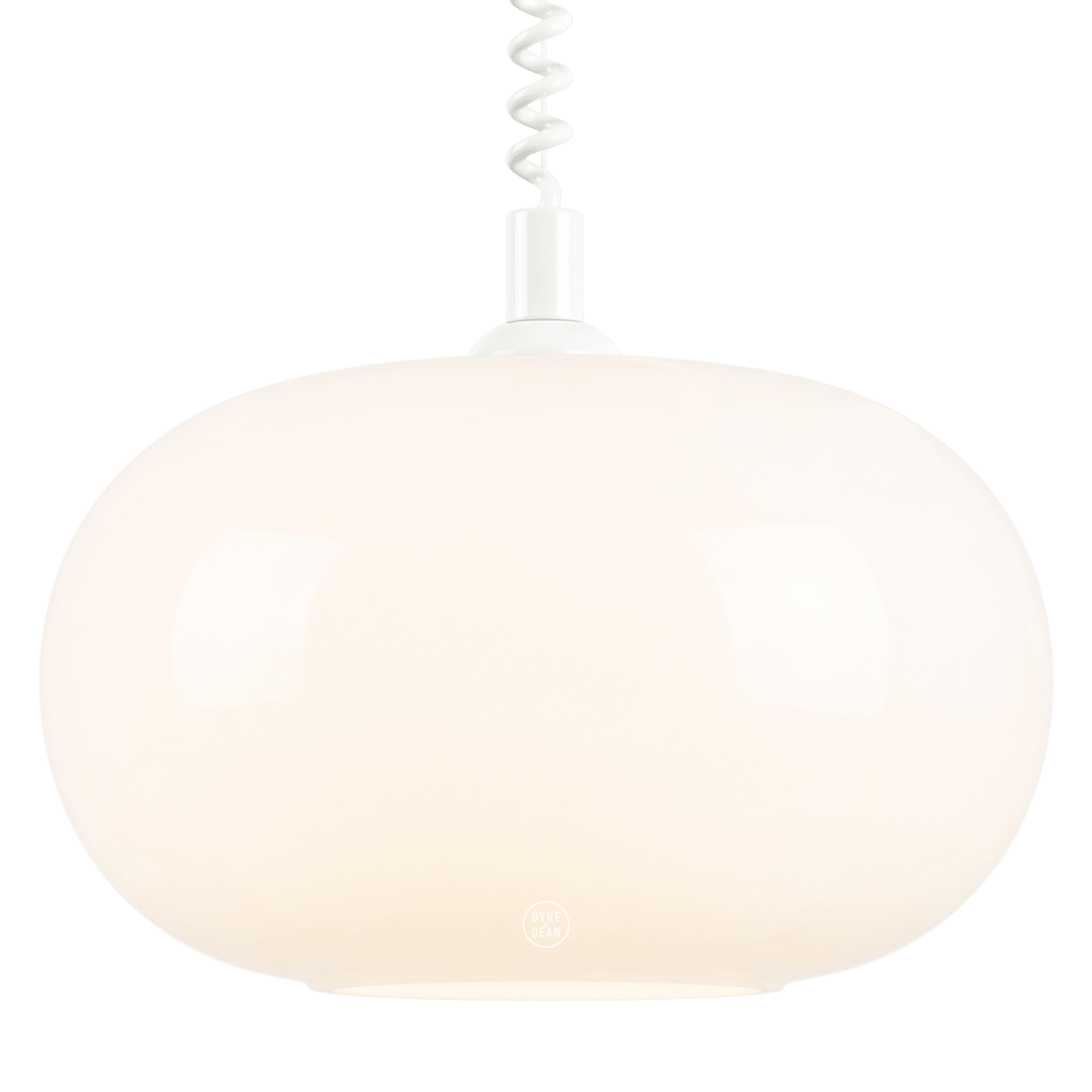 SPHEROID OPALINE RETRACTABLE CORD LIGHT - DYKE & DEAN