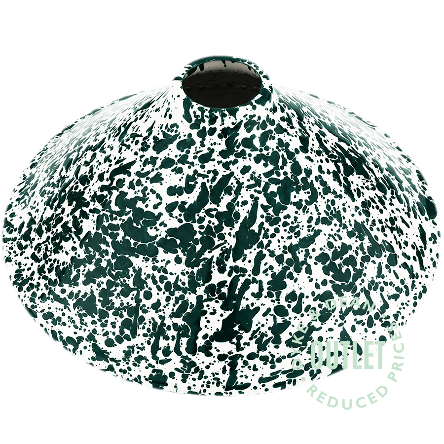 SPLATTERWARE CONE LIGHT SHADE GREEN OUTLET - DYKE & DEAN