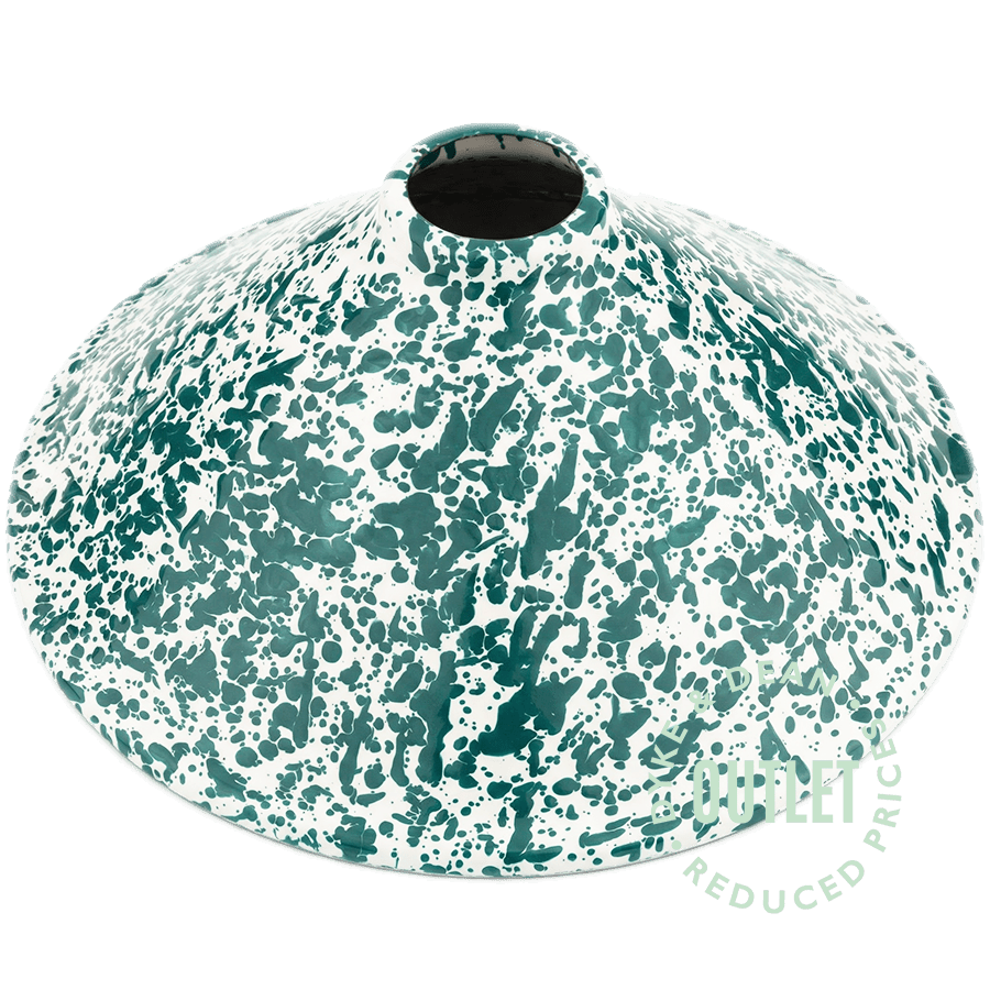 SPLATTERWARE CONE LIGHT SHADE TURQUOISE OUTLET - DYKE & DEAN