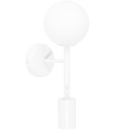 SPOT LANTERN GLOBE ROD WALL LIGHT WHITE - DYKE & DEAN