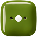 SQUARE PORCELAIN WALL CABLE MOTION SENSOR GREEN - DYKE & DEAN