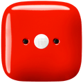 SQUARE PORCELAIN WALL CABLE MOTION SENSOR RED - DYKE & DEAN