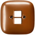 SQUARE PORCELAIN WALL SOCKET COPPER PC/USB - DYKE & DEAN