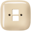 SQUARE PORCELAIN WALL SOCKET SAND PC/USB - DYKE & DEAN