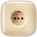 SQUARE PORCELAIN WALL SOCKET SCHUKO SAND - DYKE & DEAN