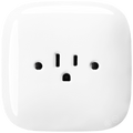 SQUARE PORCELAIN WALL SOCKET USA 15 AMP WHITE - DYKE & DEAN