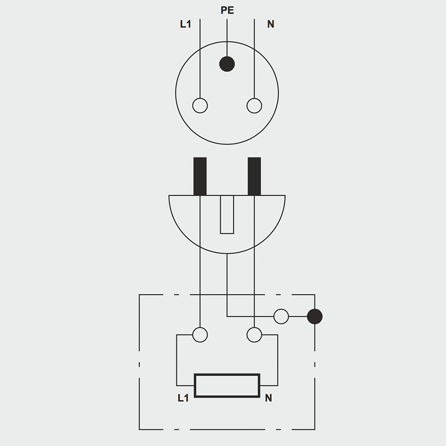 SQUARE PORCELAIN WALL SOCKET WHITE UK - DYKE & DEAN