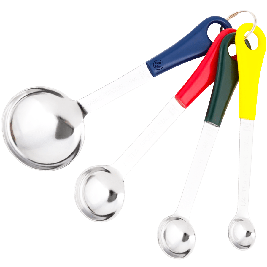 STAINLESS STEEL MEASURING CUP 4 PIECE COLOUR SET - DYKE & DEAN