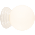 STONE CERAMIC SCONCE WATERPROOF OPAL GLOBE WALL LIGHT - DYKE & DEAN