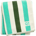 STRIPE BATH SHEET TOWEL PINE - DYKE & DEAN