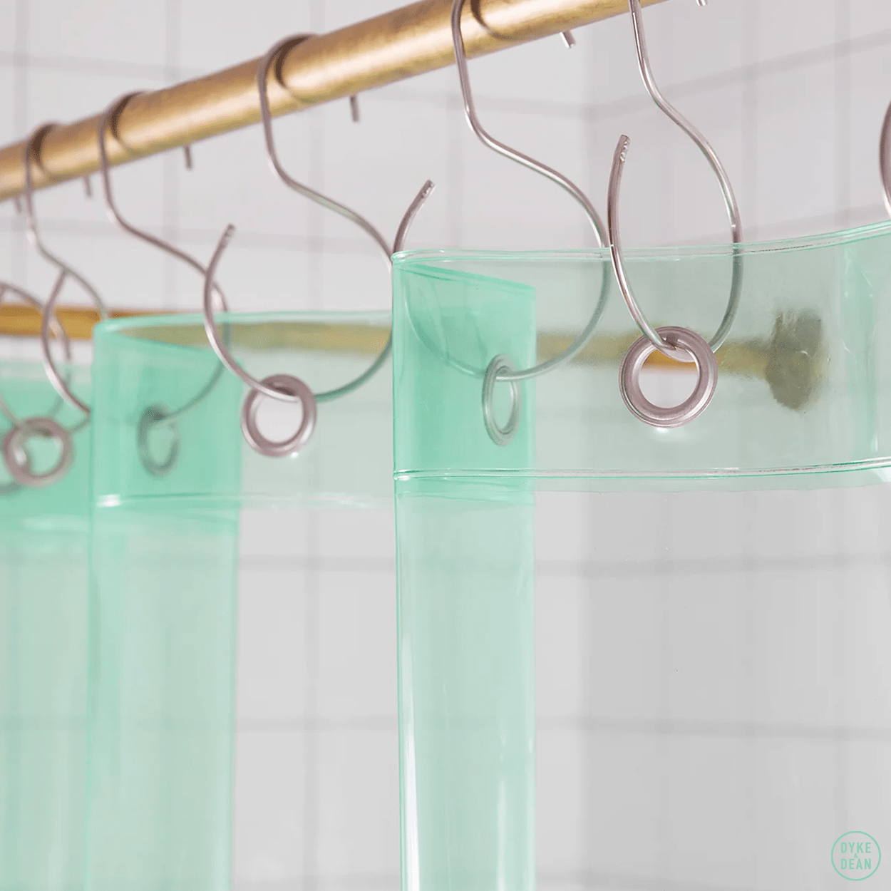 SUN SHOWER CURTAIN MINT GREEN - DYKE & DEAN