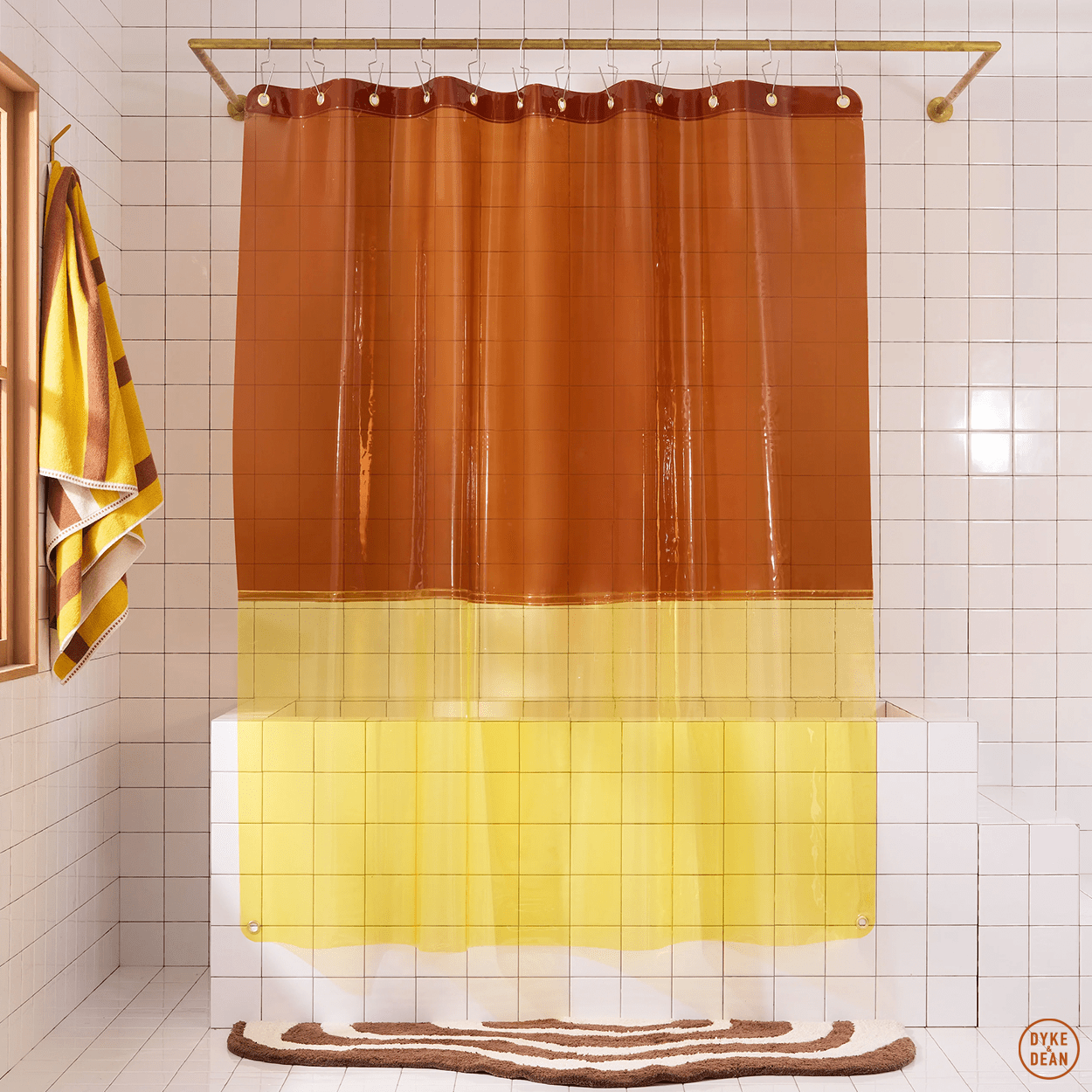 SUN SHOWER CURTAIN ORIENT CHEETAH - DYKE & DEAN