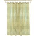 SUN SHOWER GRID CURTAIN OLIVE GREEN - DYKE & DEAN