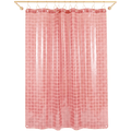 SUN SHOWER GRID CURTAIN ROSE - DYKE & DEAN