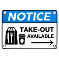 TAKE-OUT ENAMEL SIGN - DYKE & DEAN