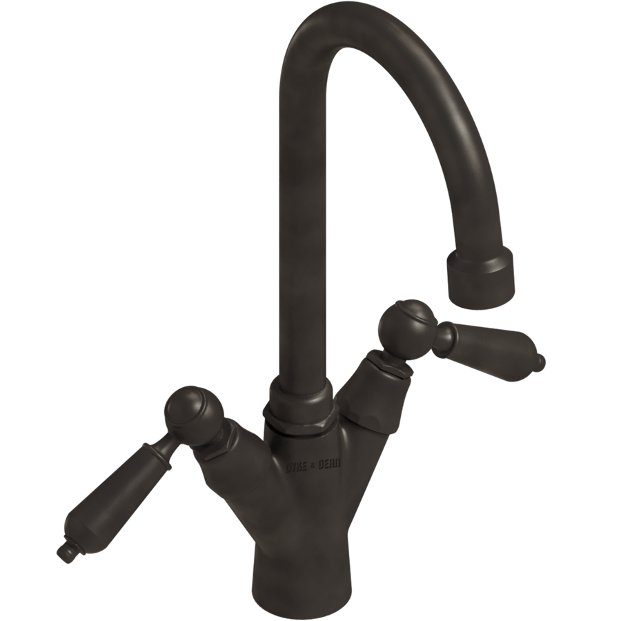 TALL SINK MIXER METAL LEVER TAPS - DYKE & DEAN