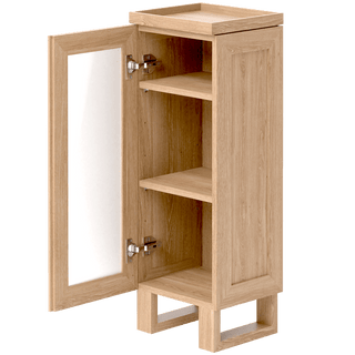 TALLBOY MEZZA CABINET NATURAL OAK - DYKE & DEAN