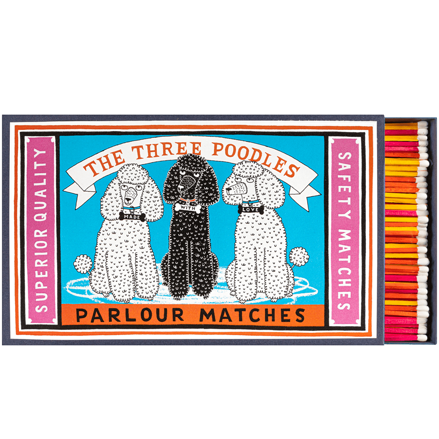 THE THREE POODLES GIANT SAFETY MATCHES - DYKE & DEAN