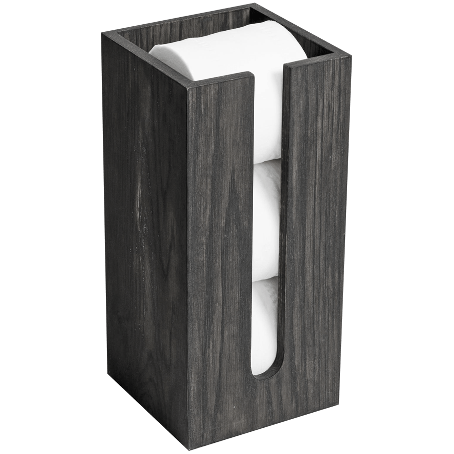 TOILET ROLL BOX IN DARK OAK - DYKE & DEAN