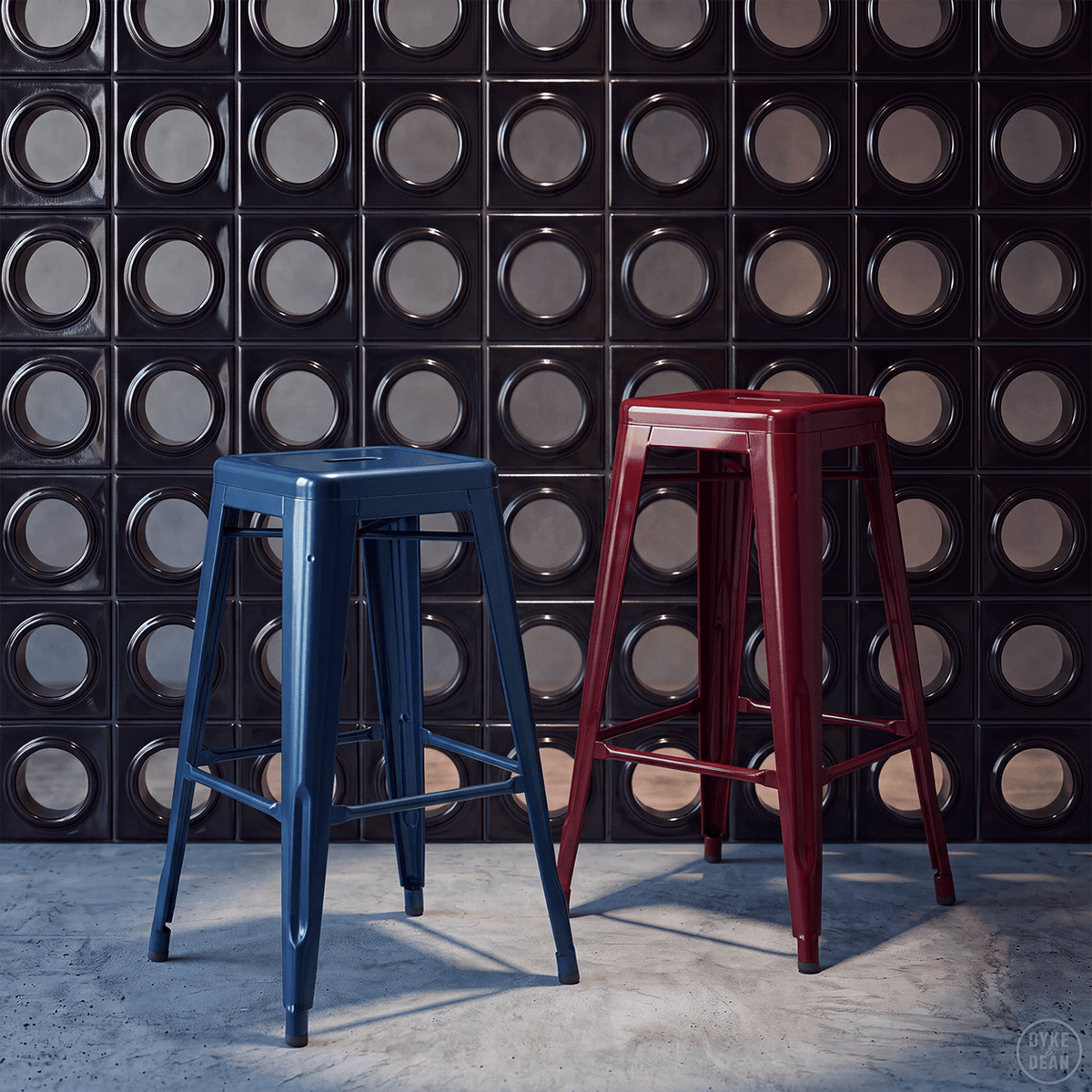 TOLIX H75 STOOL - DYKE & DEAN