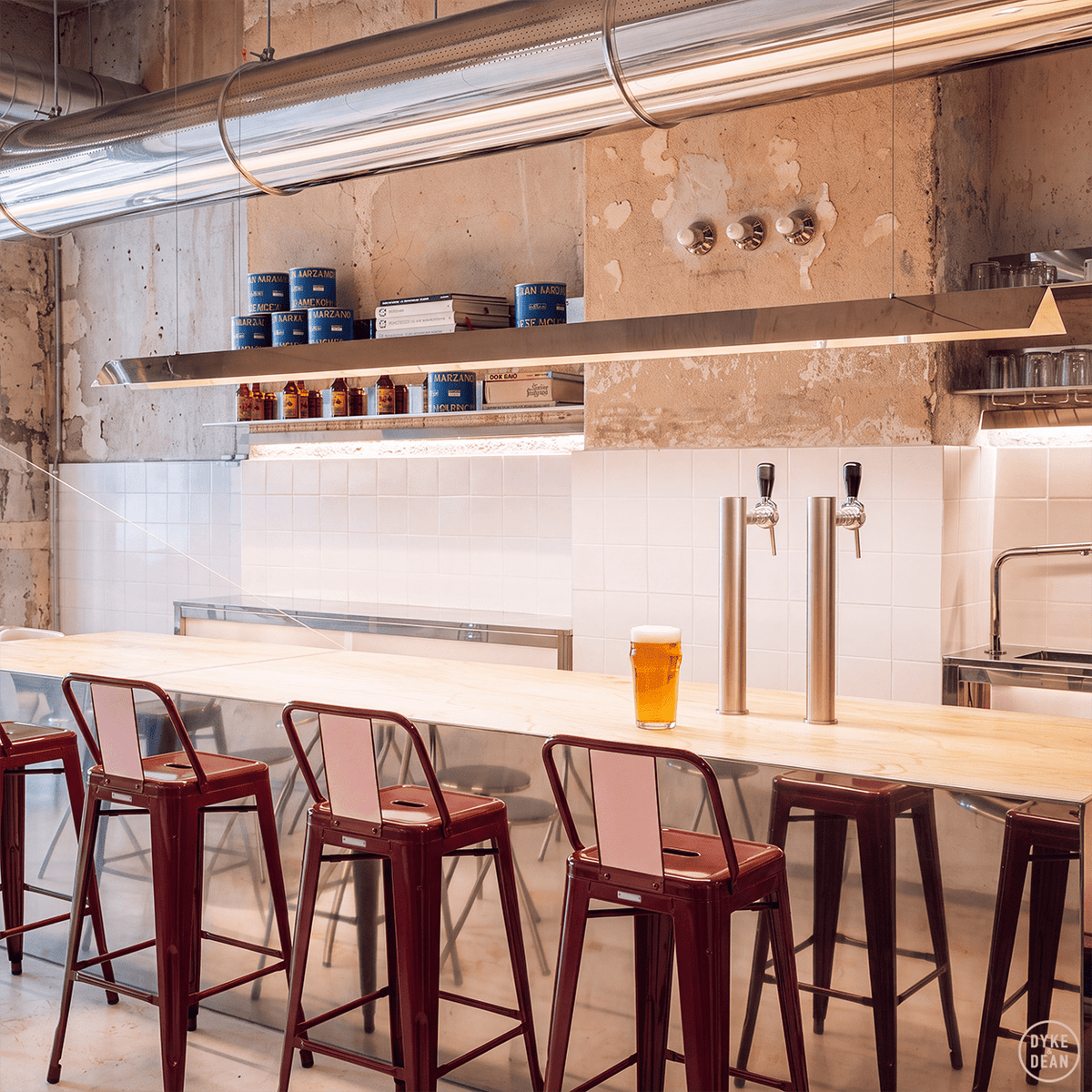 TOLIX HPD65 BAR STOOL - DYKE & DEAN