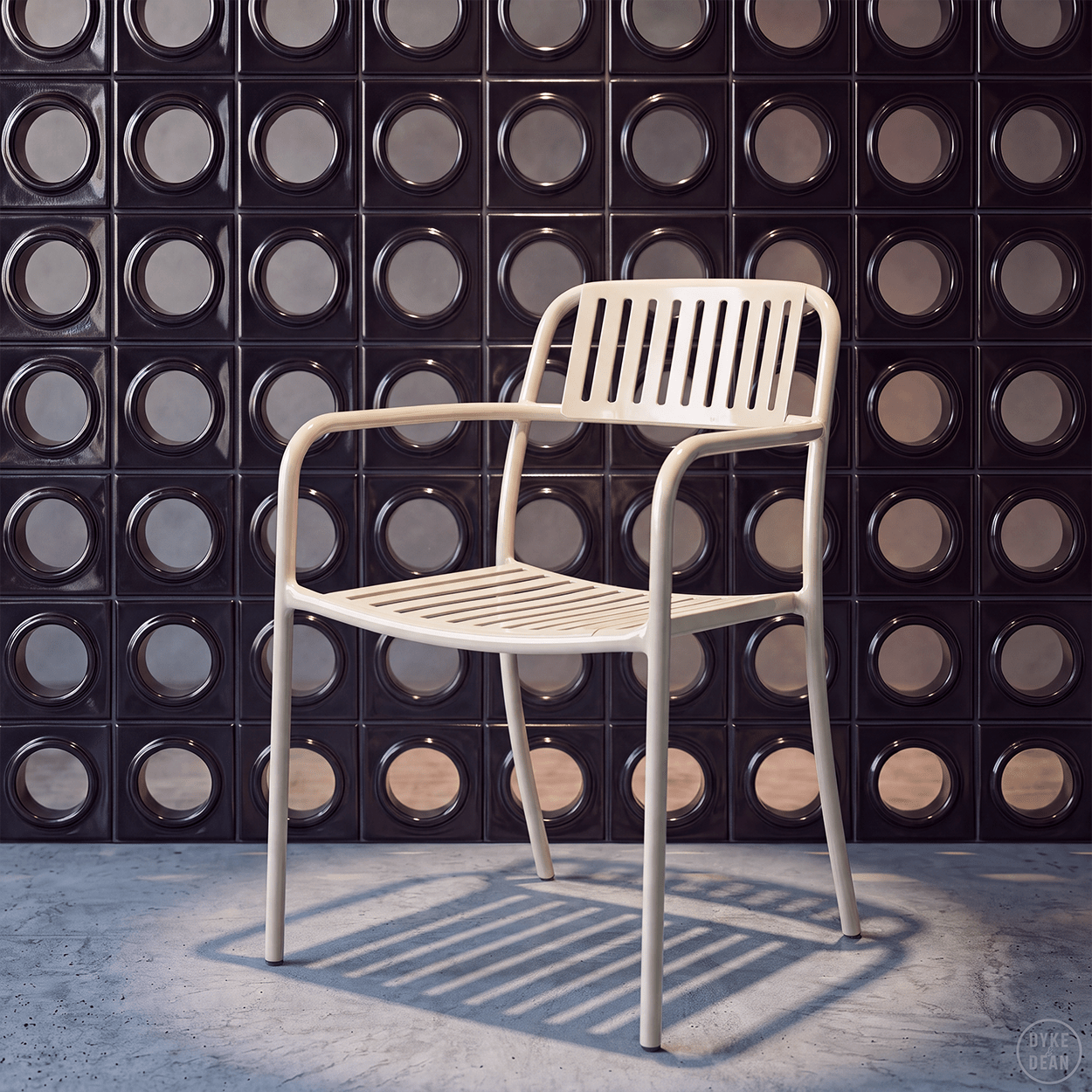 TOLIX PATIO ARMCHAIR - DYKE & DEAN