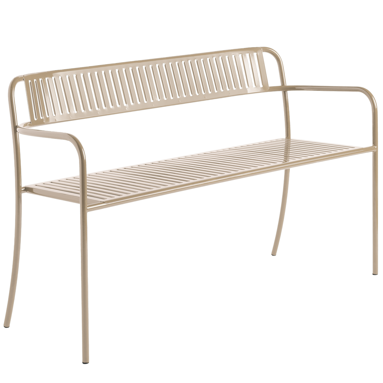 TOLIX PATIO BENCH WITH BACKREST - DYKE & DEAN