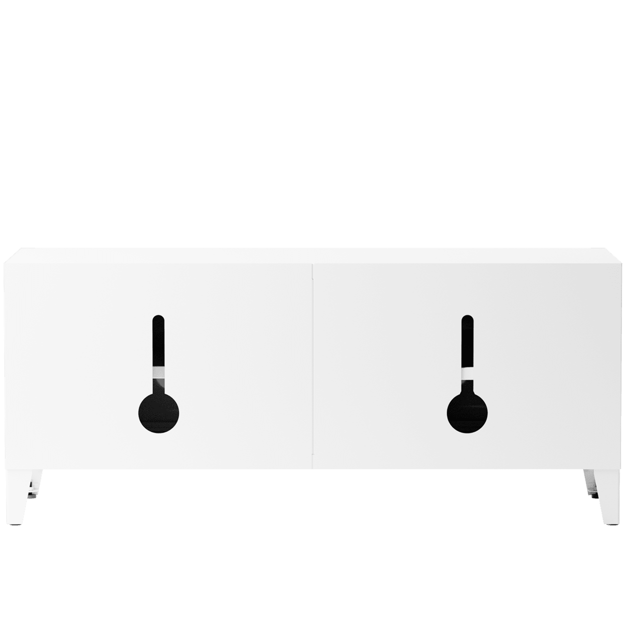 TOLIX TV STAND 120 PURE WHITE - DYKE & DEAN
