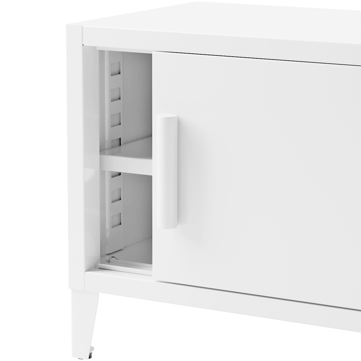 TOLIX TV STAND 160 PURE WHITE - DYKE & DEAN