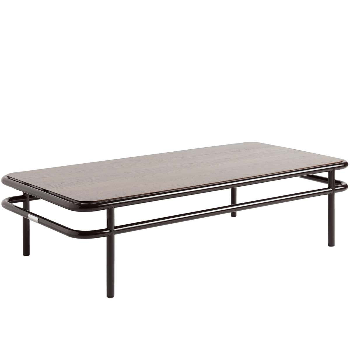 TOLIX UD WALNUT STAINED OAK TOP COFFEE TABLE 120x60 - DYKE & DEAN