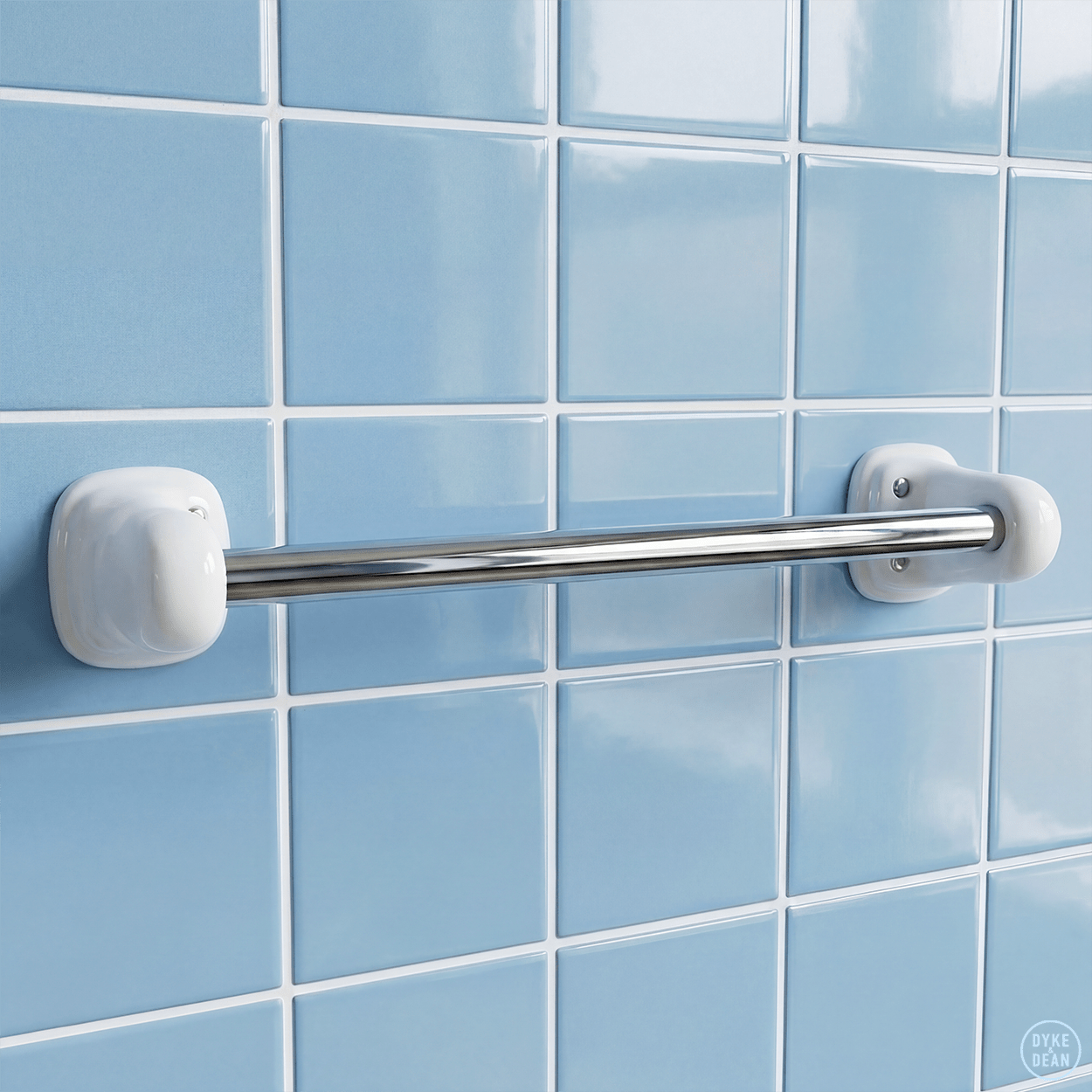 TRADITIONAL PORCELAIN TOWEL BAR SET - DYKE & DEAN