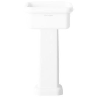 TRUE LITE CERAMIC COUNTERTOP SINK WHITE PEDESTAL - DYKE & DEAN