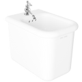 TRUE LITE CERAMIC FLOOR BIDET WHITE - DYKE & DEAN
