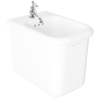 TRUE LITE CERAMIC FLOOR BIDET WHITE - DYKE & DEAN