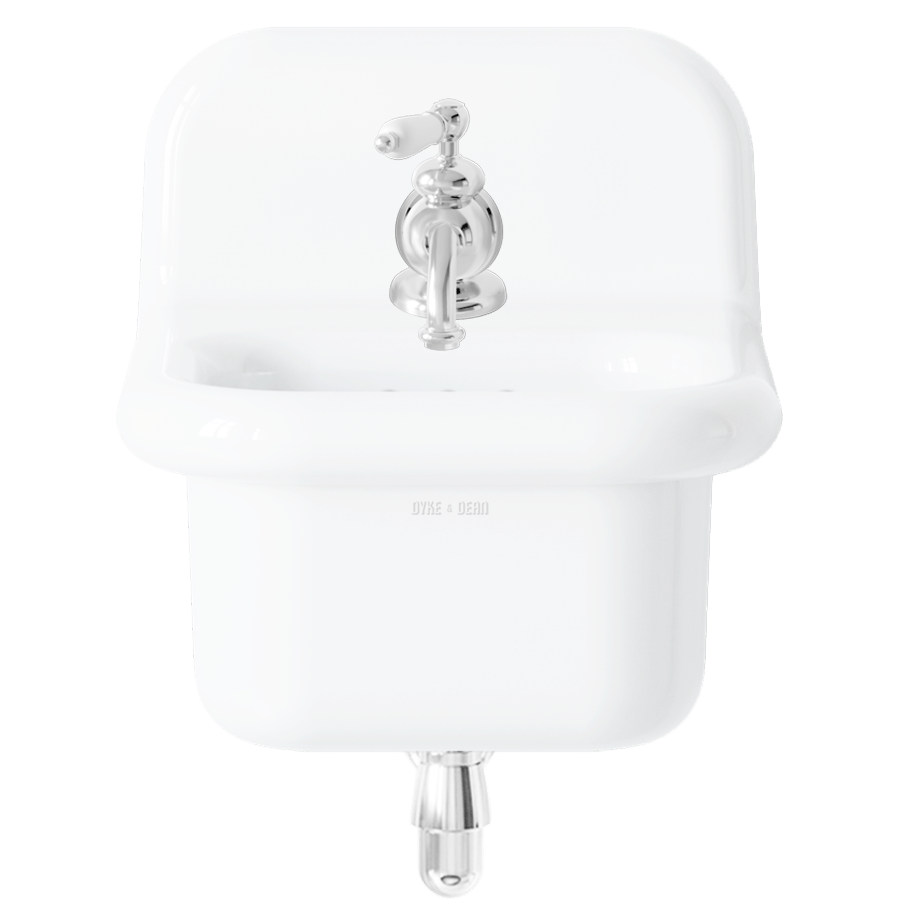 TRUE LITE CERAMIC MOUNTED MINI SINK WHITE - DYKE & DEAN