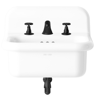 TRUE LITE CERAMIC MOUNTED SMALL SINK WHITE - DYKE & DEAN