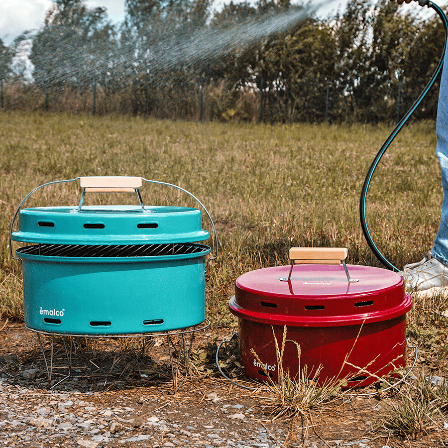 TURQUOISE ENAMEL BARBEQUE - DYKE & DEAN