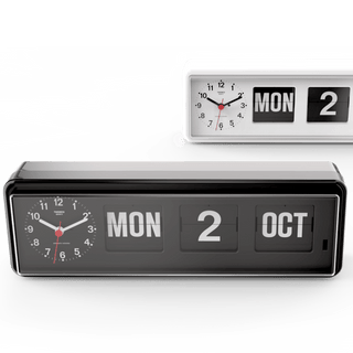 TWEMCO CALENDAR FLIP CLOCK BQ-38 GREY - DYKE & DEAN