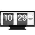 TWEMCO SMALL FLIP CLOCK QT-30T BLACK & WHITE - DYKE & DEAN