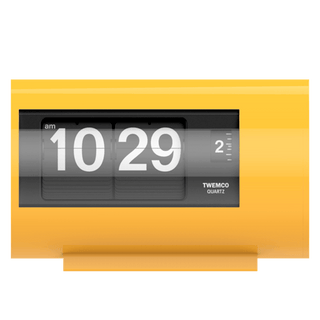 TWEMCO TABLE FLIP CLOCK AP-28 YELLOW - DYKE & DEAN