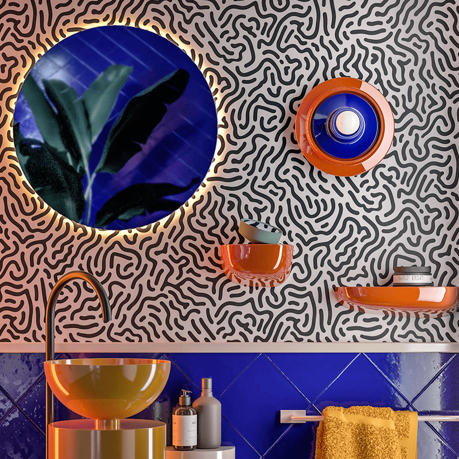 VOILA CERAMIC DISC WALL & CEILING LIGHT - DYKE & DEAN