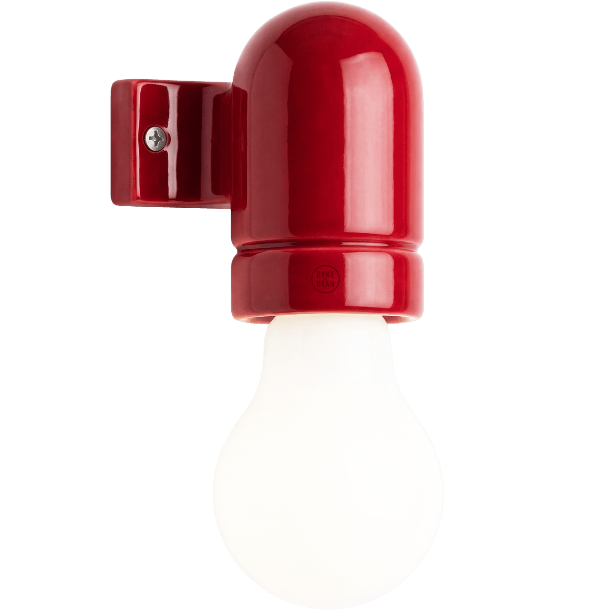 WALL ARM CERAMIC LIGHT RED - DYKE & DEAN