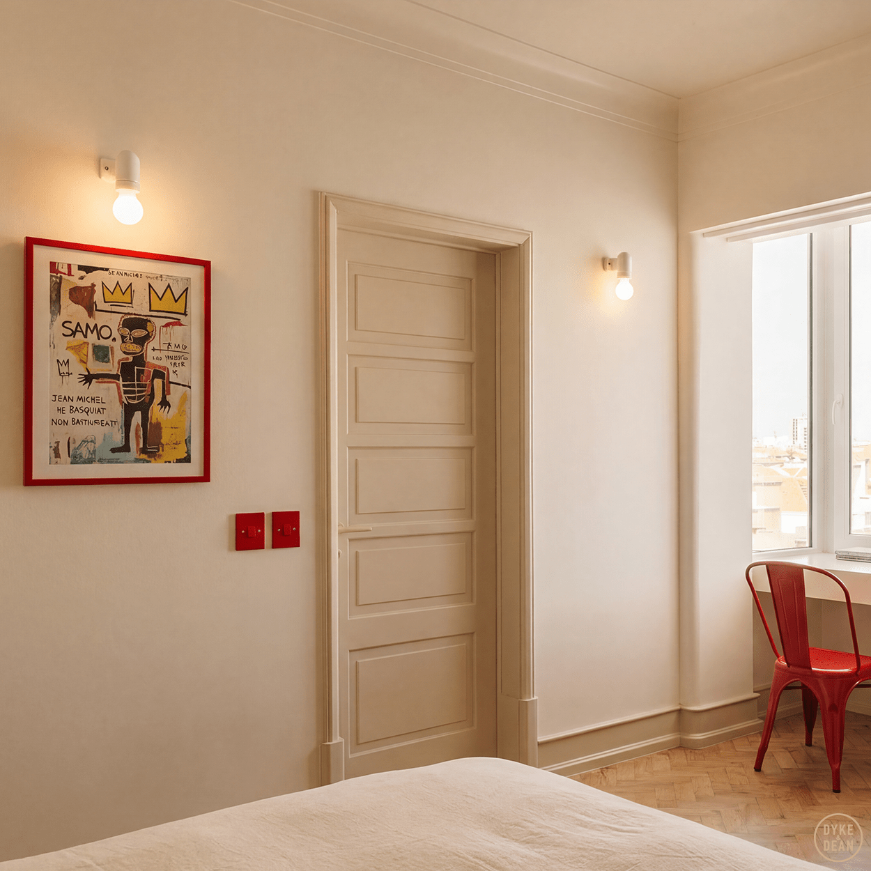 WALL ARM CERAMIC LIGHT WHITE - DYKE & DEAN