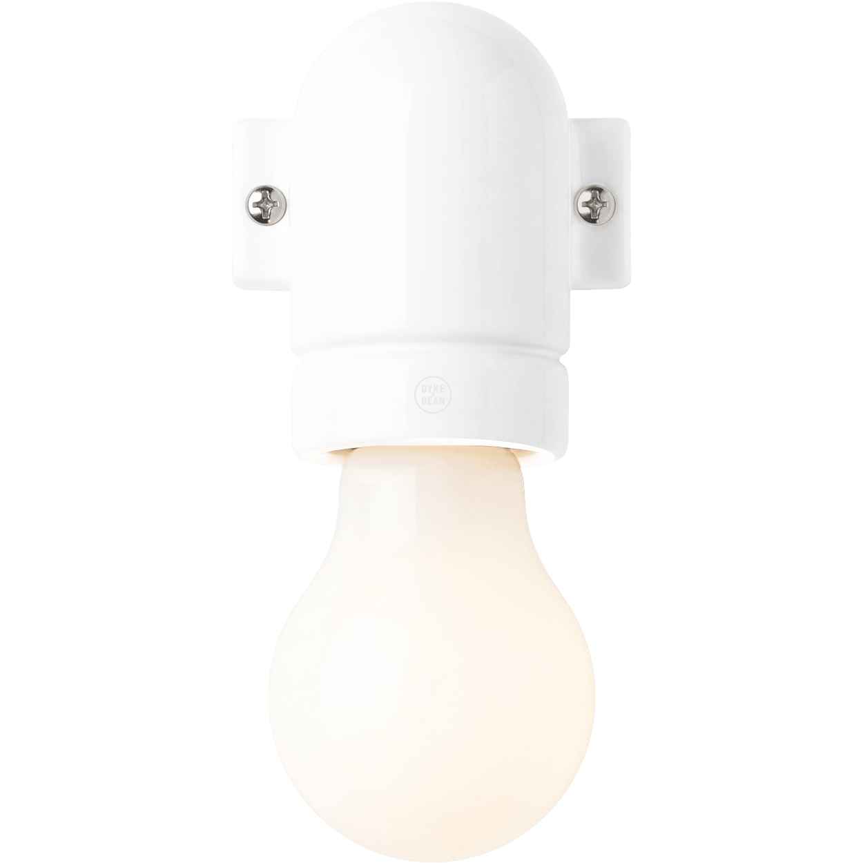 WALL ARM CERAMIC LIGHT WHITE - DYKE & DEAN