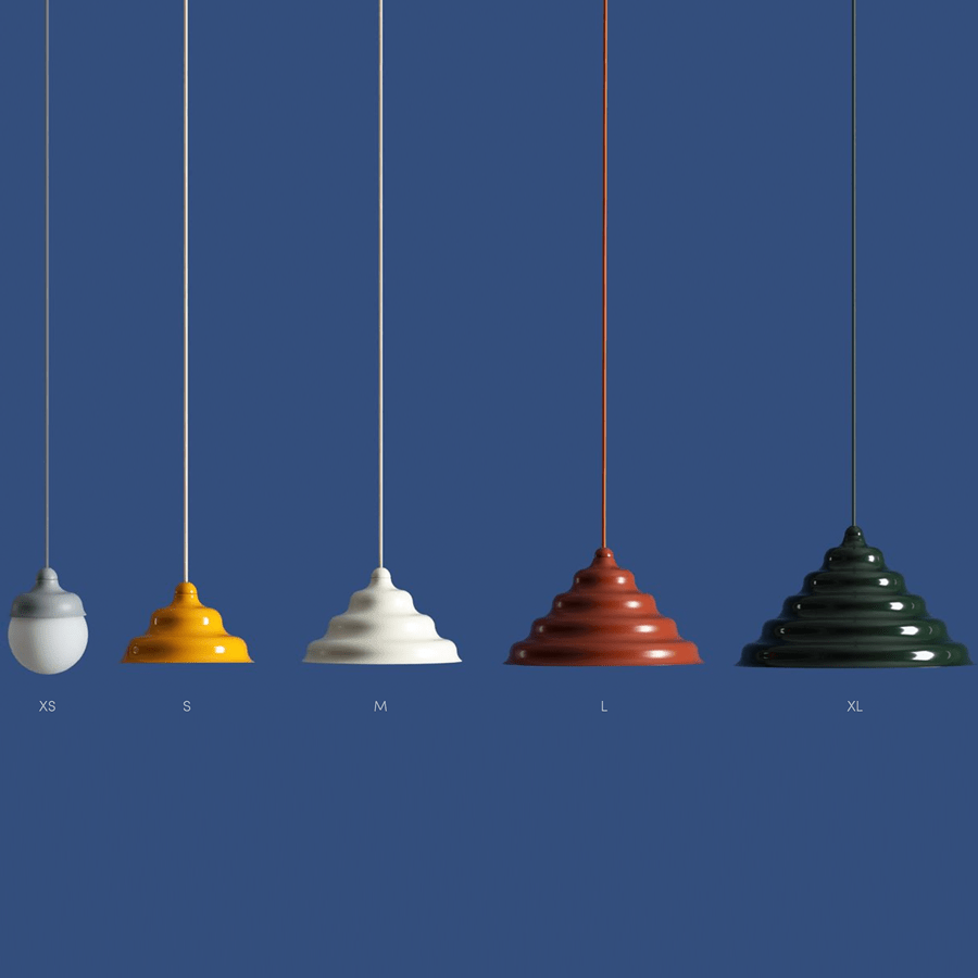 WAVE HANGING PENDANT LIGHT GREY S - DYKE & DEAN