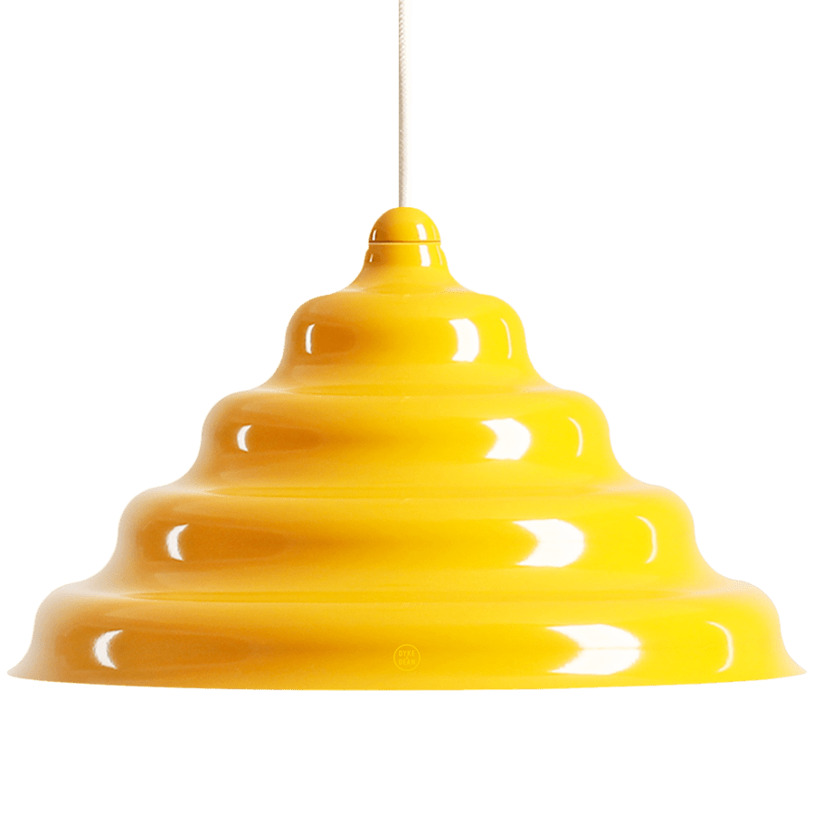 WAVE HANGING PENDANT LIGHT YELLOW L - DYKE & DEAN